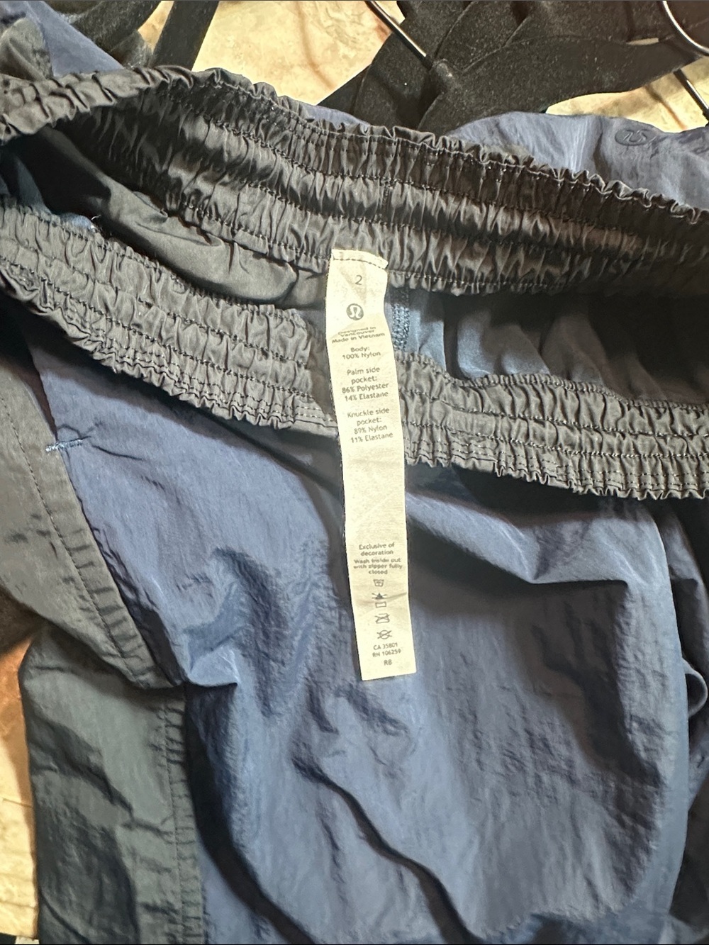 lululemon athletica Navy and Black Windbreaker Joggers - Picture 2 of 5
